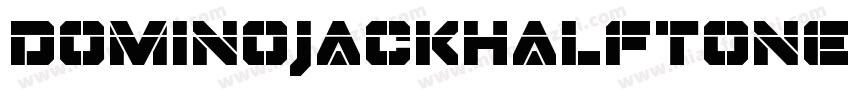 DominoJackHalftone-2A1X字体转换