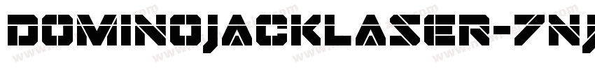 DominoJackLaser-7njD字体转换