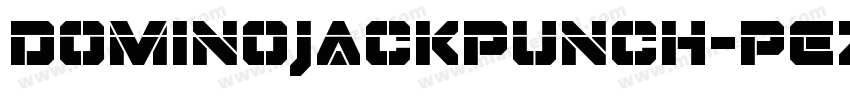 DominoJackPunch-PEZE字体转换