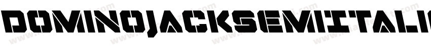 DominoJackSemiItalicSemiItalic-X1XK字体转换