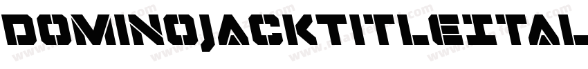 DominoJackTitleItalicItalic-4zyD字体转换