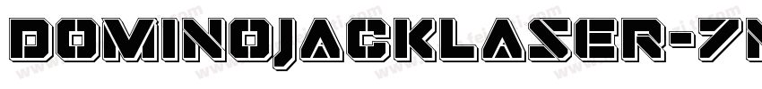DominoJackLaser-7njD字体转换