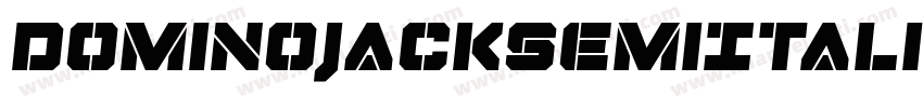 DominoJackSemiItalicSemiItalic-X1XK字体转换