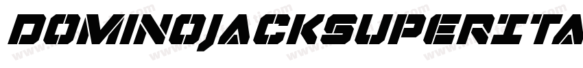 DominoJackSuperItalicItalic-gL26字体转换