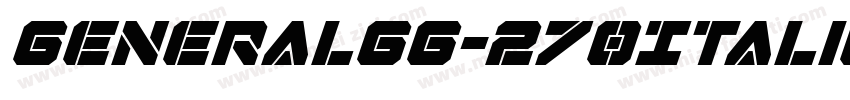 GeneralGG-270Italic字体转换