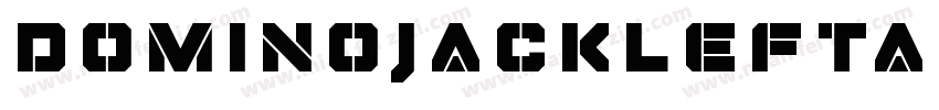 DominoJackLeftalicItalic-dm57字体转换