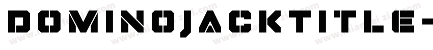 DominoJackTitle-oaxz字体转换