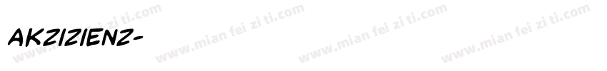akzizienz字体转换