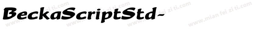 BeckaScriptStd字体转换