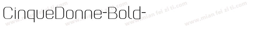 CinqueDonne-Bold字体转换