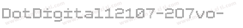 DotDigital12107-2O7vo字体转换
