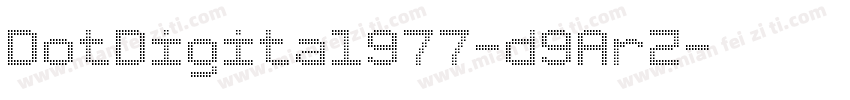 DotDigital977-d9ArZ字体转换