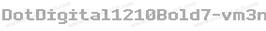DotDigital1210Bold7-vm3n9字体转换