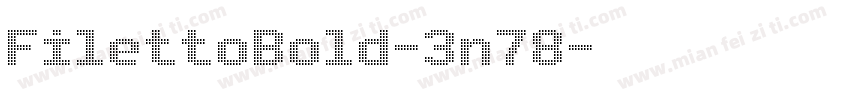 FilettoBold-3n78字体转换