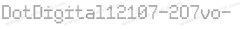 DotDigital12107-2O7vo字体转换