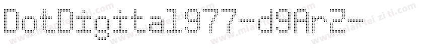 DotDigital977-d9ArZ字体转换