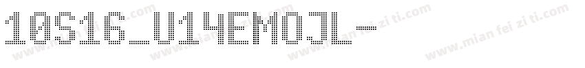 10S16_U14EMOJL字体转换