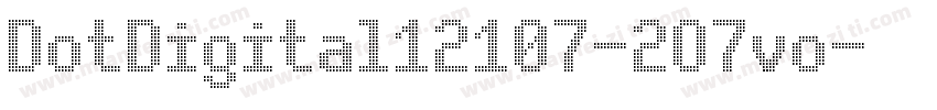 DotDigital12107-2O7vo字体转换
