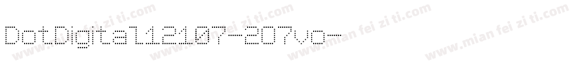 DotDigital12107-2O7vo字体转换