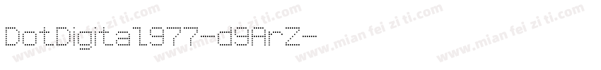 DotDigital977-d9ArZ字体转换