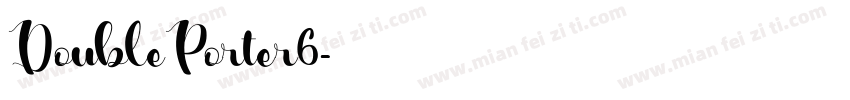 DoublePorter6字体转换