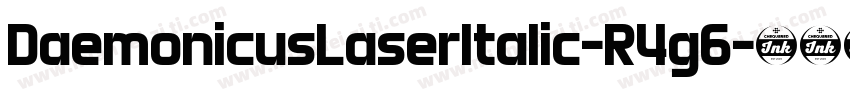 DaemonicusLaserItalic-R4g6字体转换