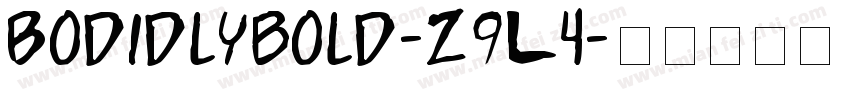 Bodidlybold-z9L4字体转换