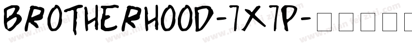 Brotherhood-7x7P字体转换