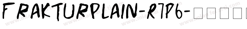 FrakturPlain-R7p6字体转换
