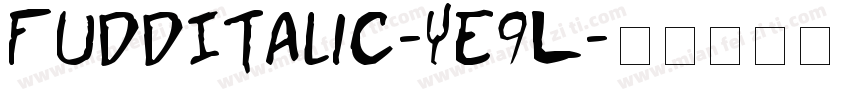 FuddItalic-YE9L字体转换