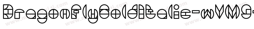 DragonFlyBoldItalic-wVM9字体转换