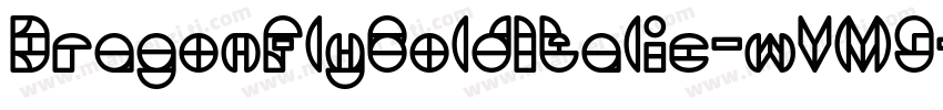 DragonFlyBoldItalic-wVM9字体转换