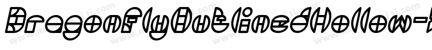 DragonFlyOutlinedHollow-X9gK字体转换