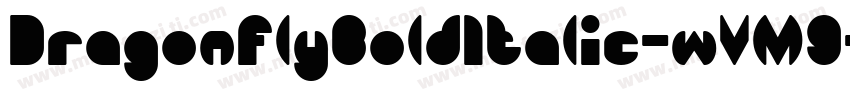 DragonFlyBoldItalic-wVM9字体转换