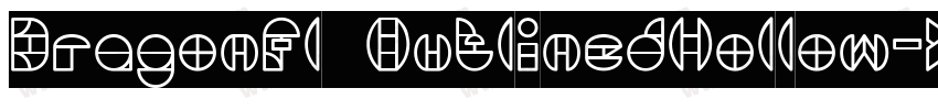DragonFlyOutlinedHollow-X9gK字体转换