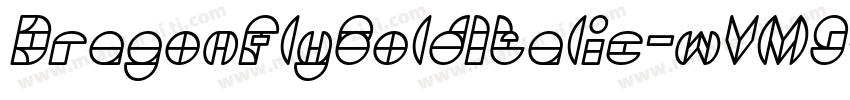 DragonFlyBoldItalic-wVM9字体转换