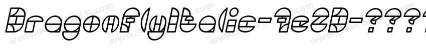 DragonFlyItalic-7eZD字体转换
