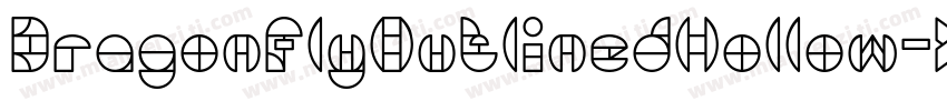 DragonFlyOutlinedHollow-X9gK字体转换