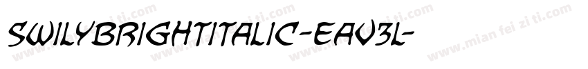 swilybrightitalic-eav3l字体转换
