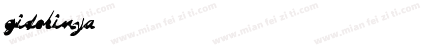 Gidolinya字体转换