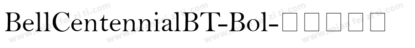 BellCentennialBT-Bol字体转换