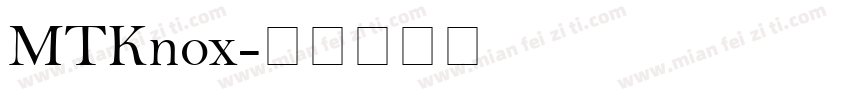MTKnox字体转换