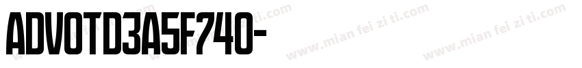 AdvOTd3a5f740字体转换