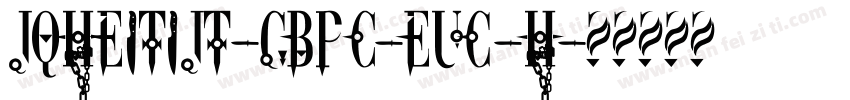 JQHeiTiJT-GBpc-EUC-H字体转换