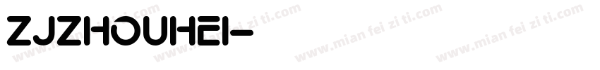 ZJZHOUHEI字体转换