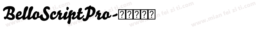 BelloScriptPro字体转换