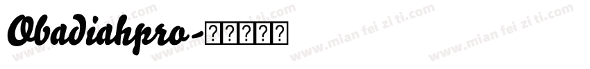 Obadiahpro字体转换