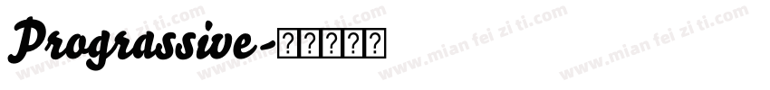 Prograssive字体转换