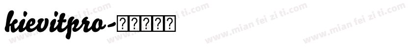 kievitpro字体转换