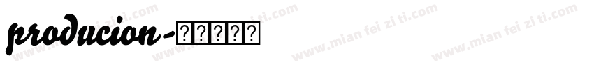 producion字体转换